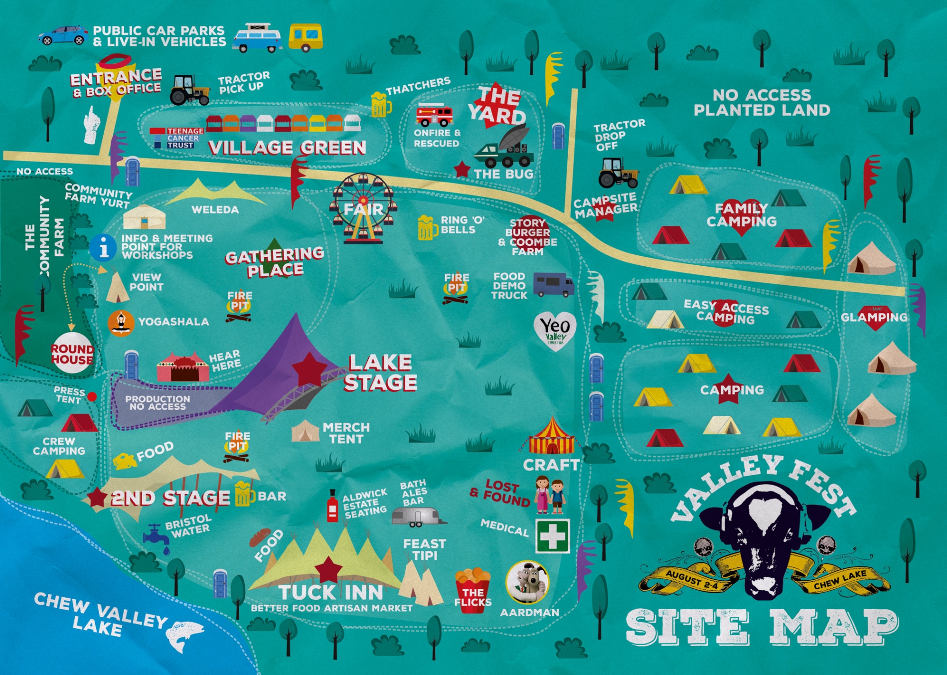 Map Illustration for Site Layout